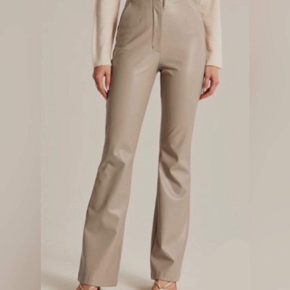 Abercrombie & Fitch Tan Flare Pants